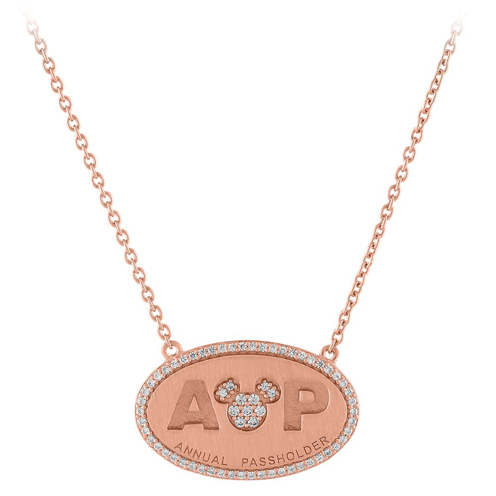 Mickey Mouse Annual Passholder Pendant Necklace by Rebecca Hook