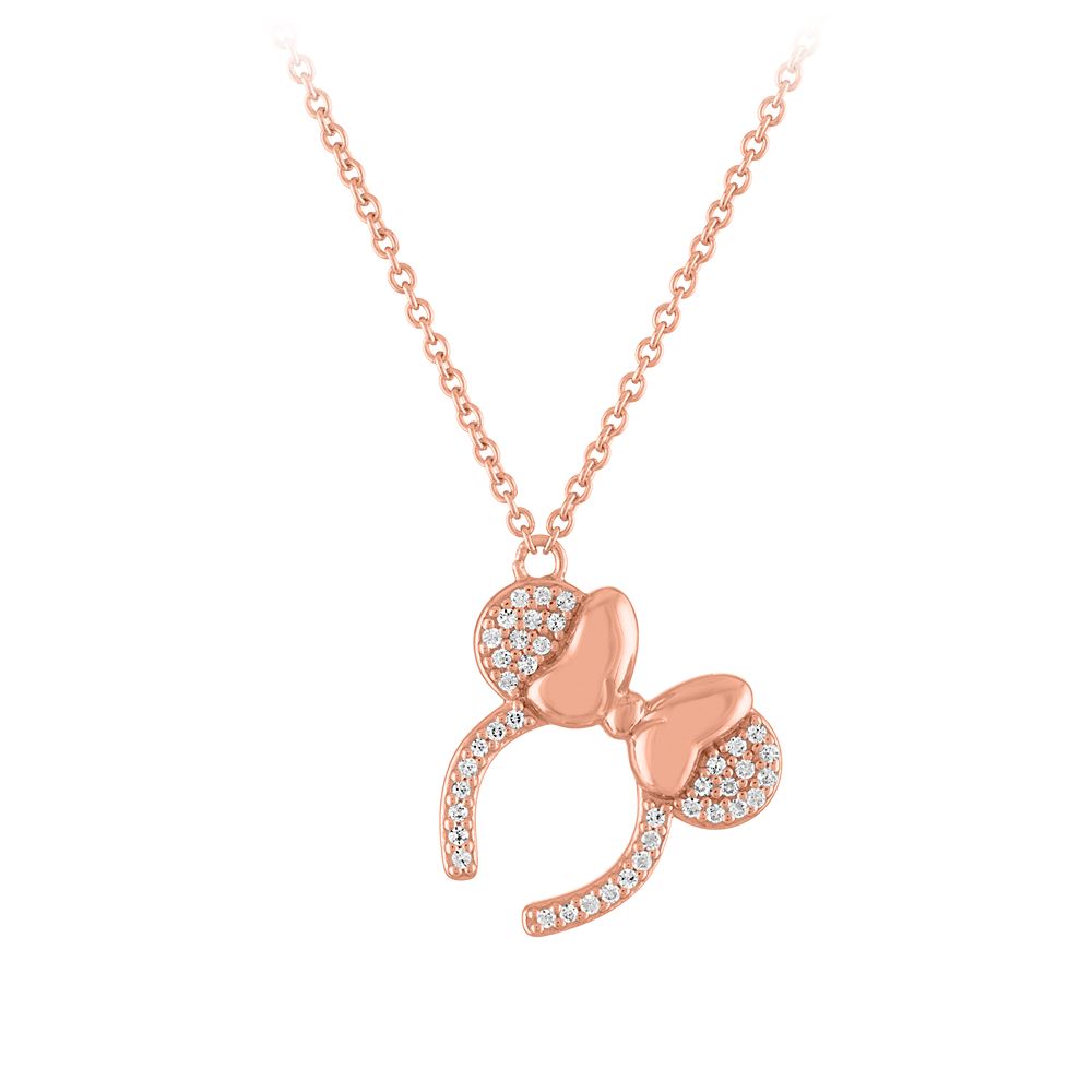 Minnie Mouse Ears Headband Necklace by Rebecca Hook  Rose Gold Official shopDisney