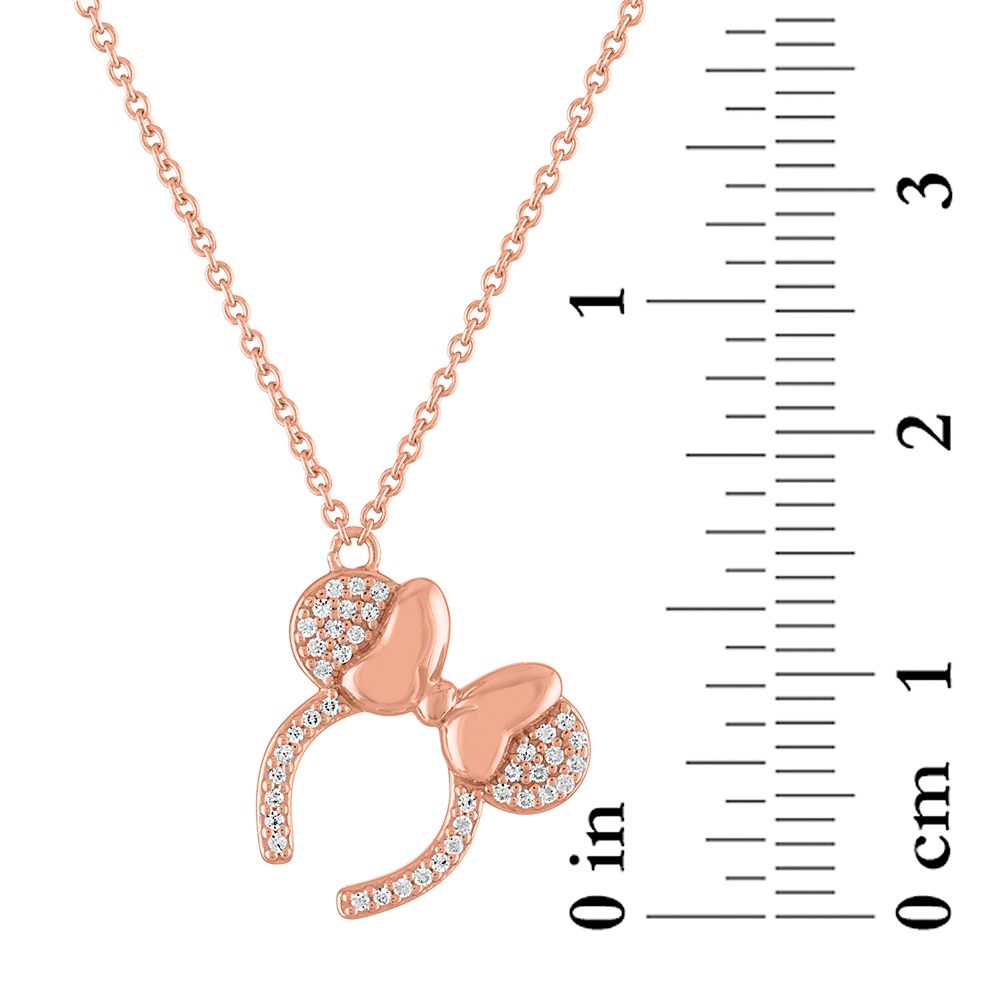 Minnie Mouse Ears Headband Necklace by Rebecca Hook &ndash; Rose Gold