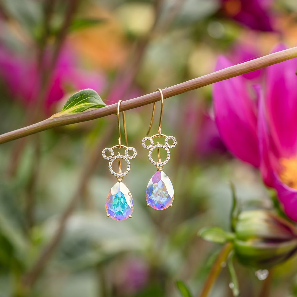 Mickey Mouse Icon Drop Earrings by Rebecca Hook