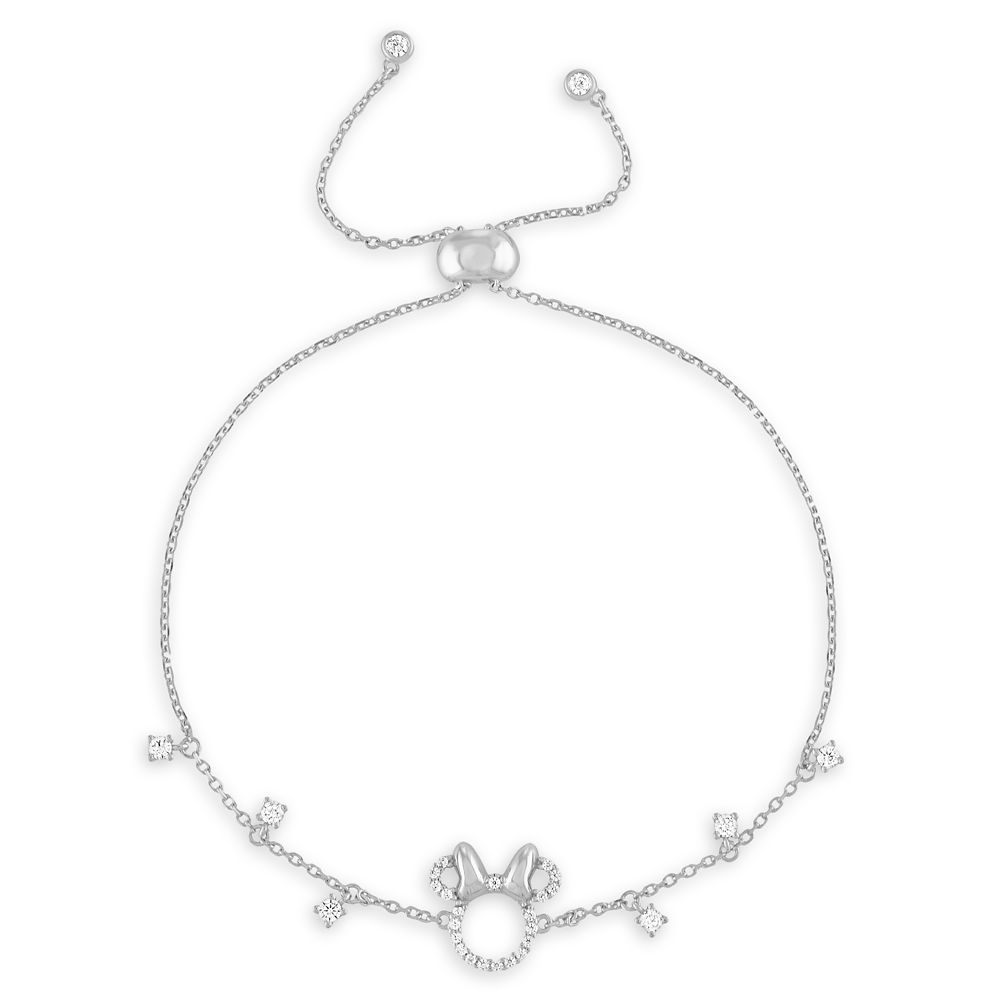 Minnie Mouse Icon Sterling Silver Bolo Bracelet by Rebecca Hook Official shopDisney