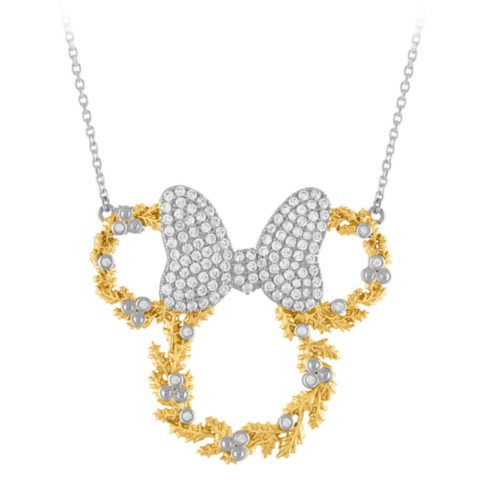 Rebecca Hook Minnie Mouse Snowflake Necklace by