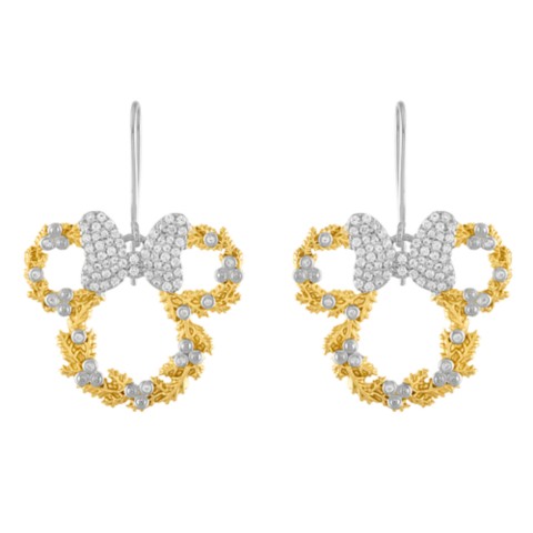 Rebecca Hook Minnie Mouse Snowflake Earrings by