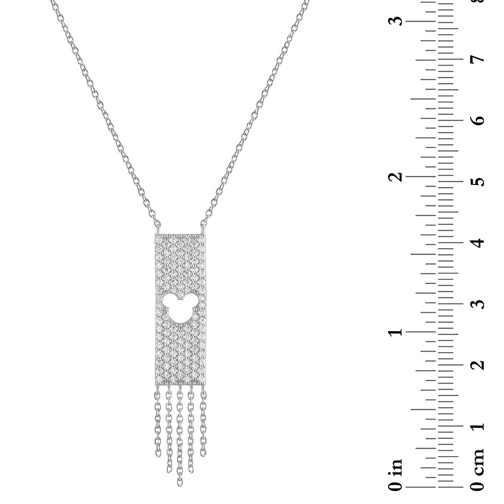 Mickey Mouse Icon Pav&eacute; Necklace by Rebecca Hook
