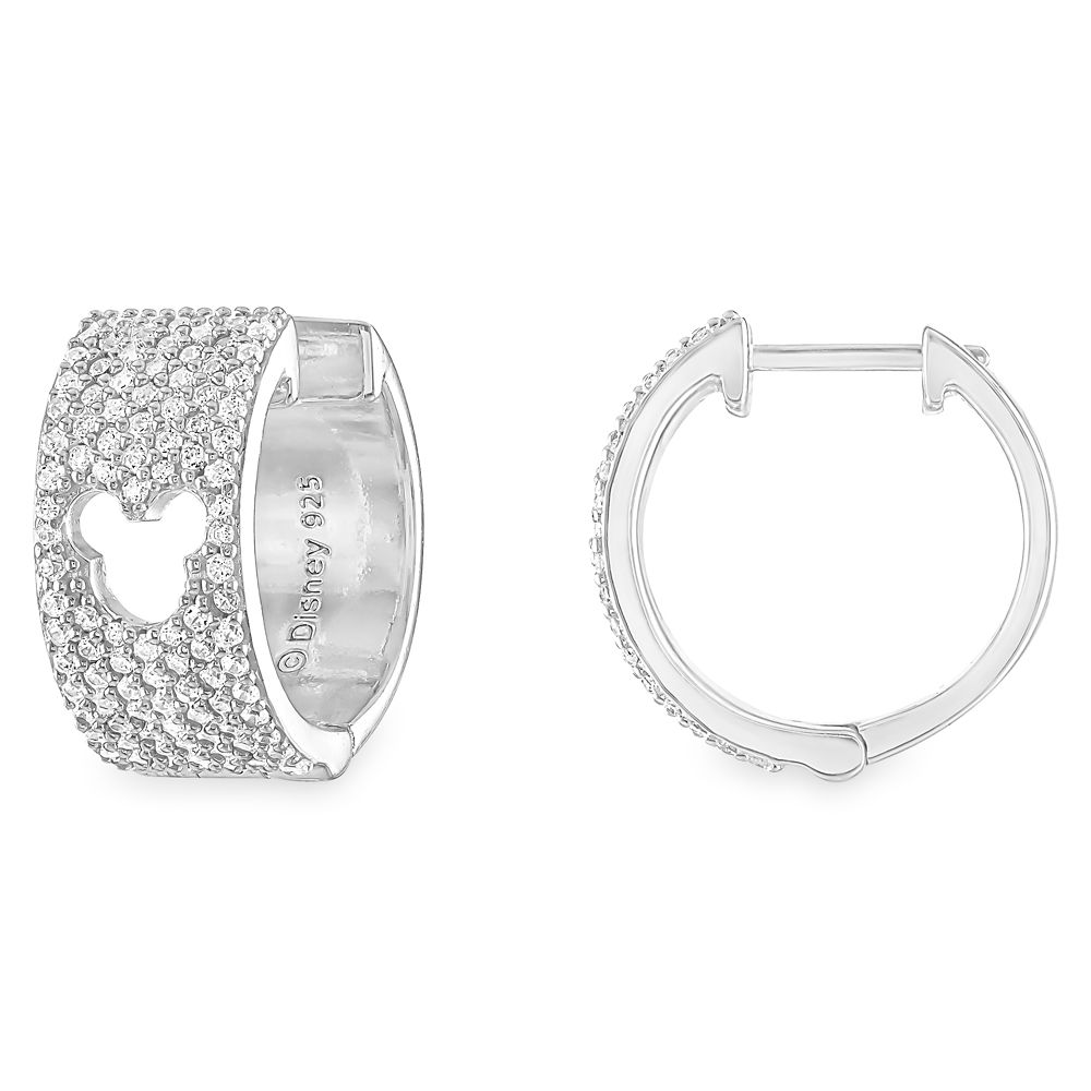 Mickey Mouse Icon Pav&eacute; Earrings by Rebecca Hook