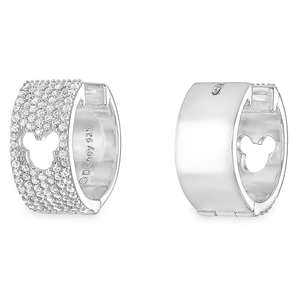 Mickey Mouse Icon Pav&eacute; Earrings by Rebecca Hook