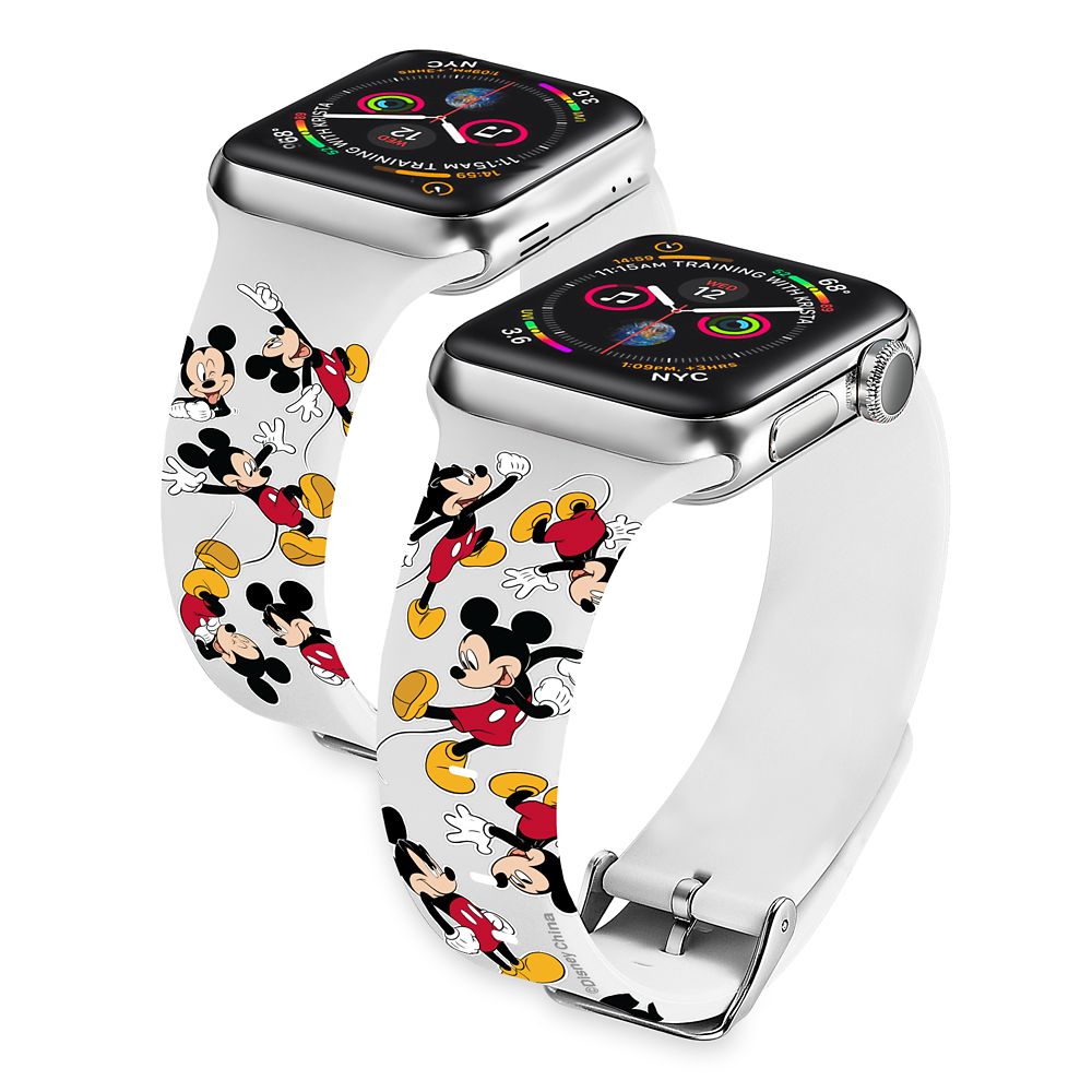 Mickey Mouse Allover Print Smart Watch Band Disney Store