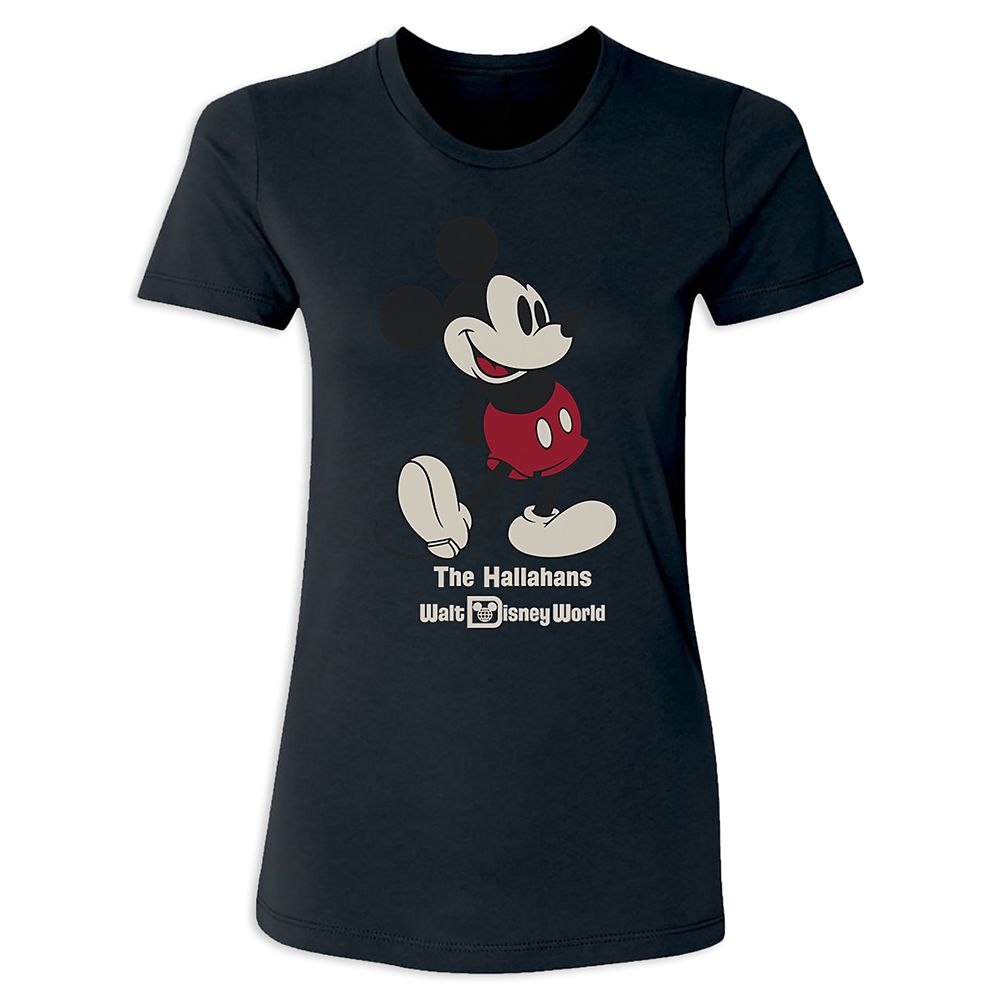 Women's Walt Disney World Standing Mickey Mouse T-Shirt - Customized