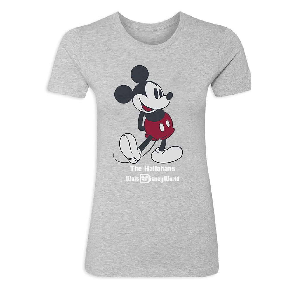 Women's Walt Disney World Standing Mickey Mouse T-Shirt - Customized