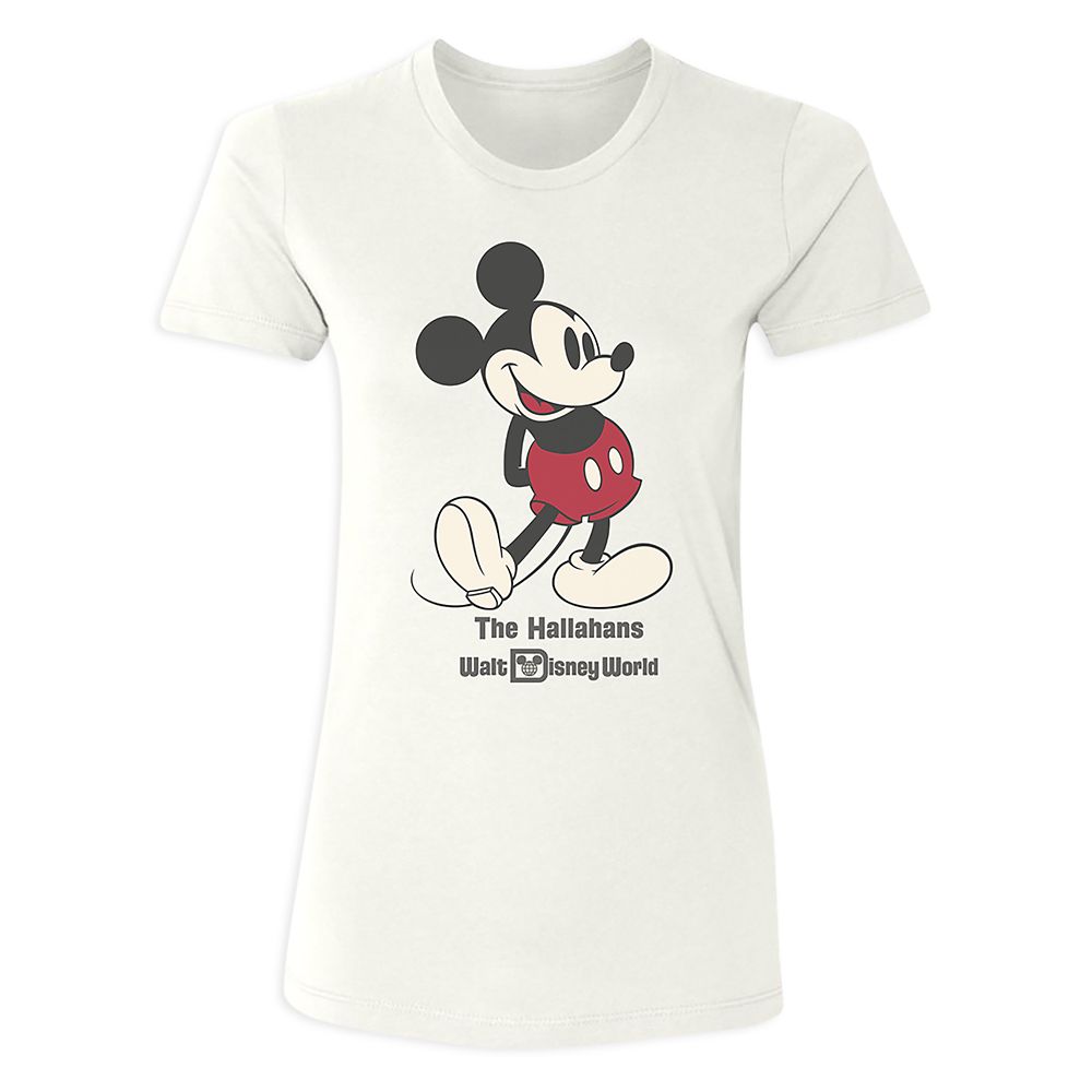 Women's Walt Disney World Standing Mickey Mouse T-Shirt - Customized