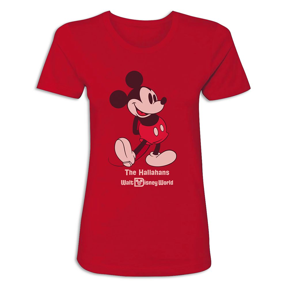 Women's Walt Disney World Standing Mickey Mouse T-Shirt - Customized