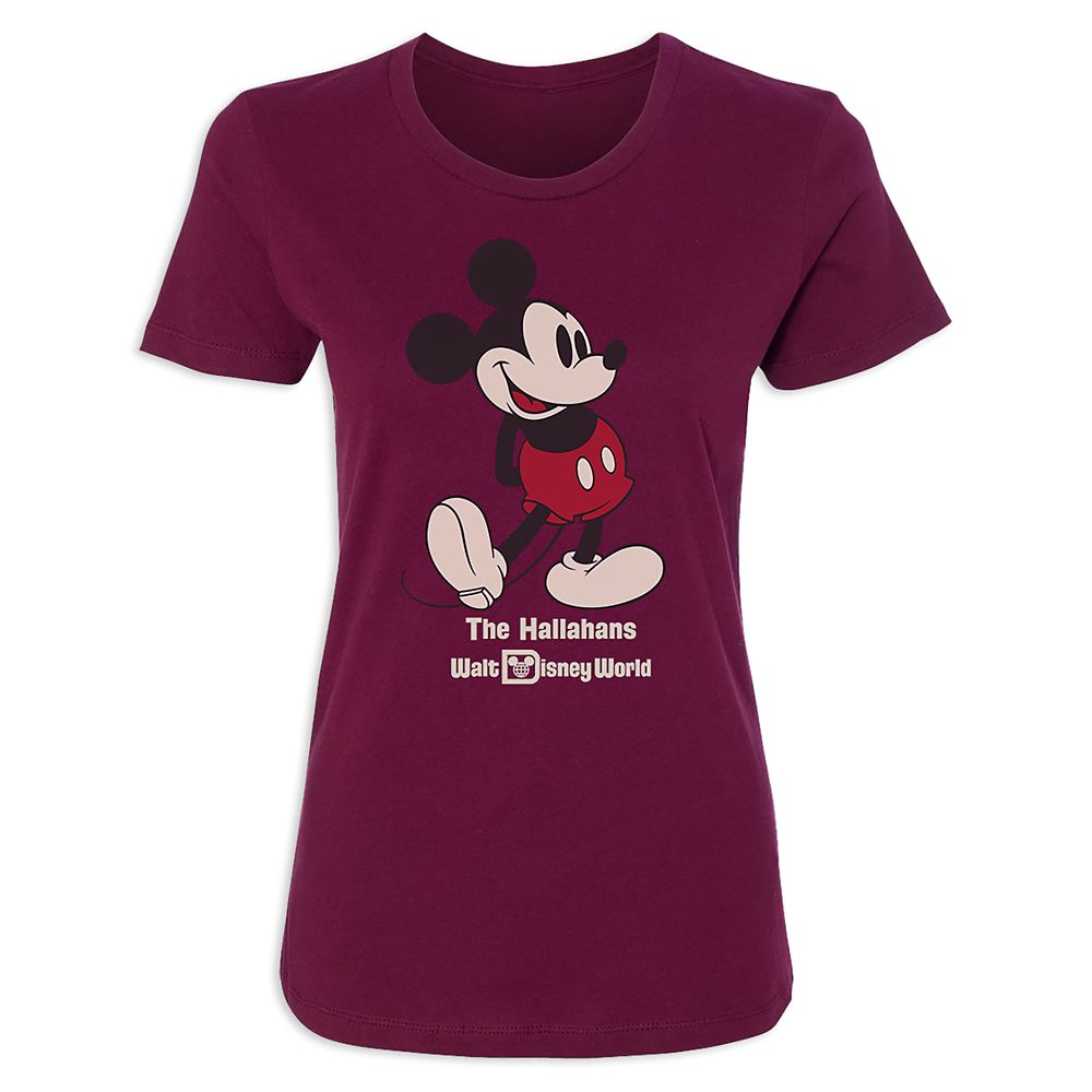 Women's Walt Disney World Standing Mickey Mouse T-Shirt - Customized