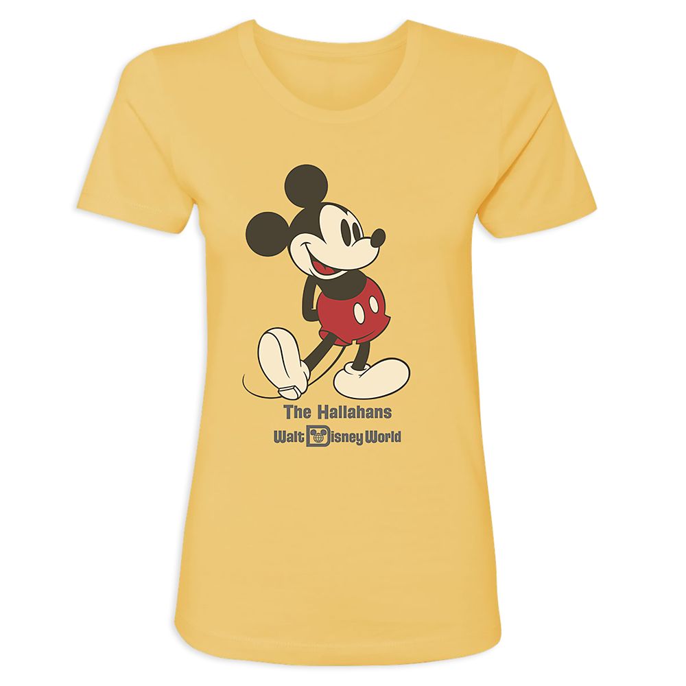 Women's Walt Disney World Standing Mickey Mouse T-Shirt - Customized