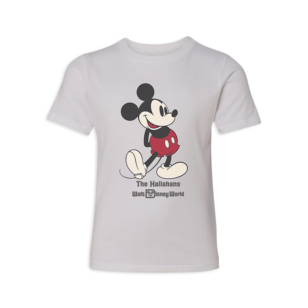 Kids' Walt Disney World Standing Mickey Mouse T-Shirt - Customized