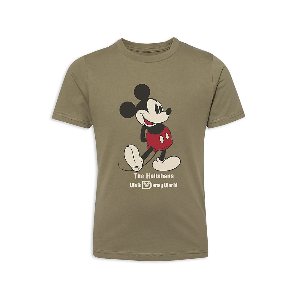 Kids' Walt Disney World Standing Mickey Mouse T-Shirt - Customized