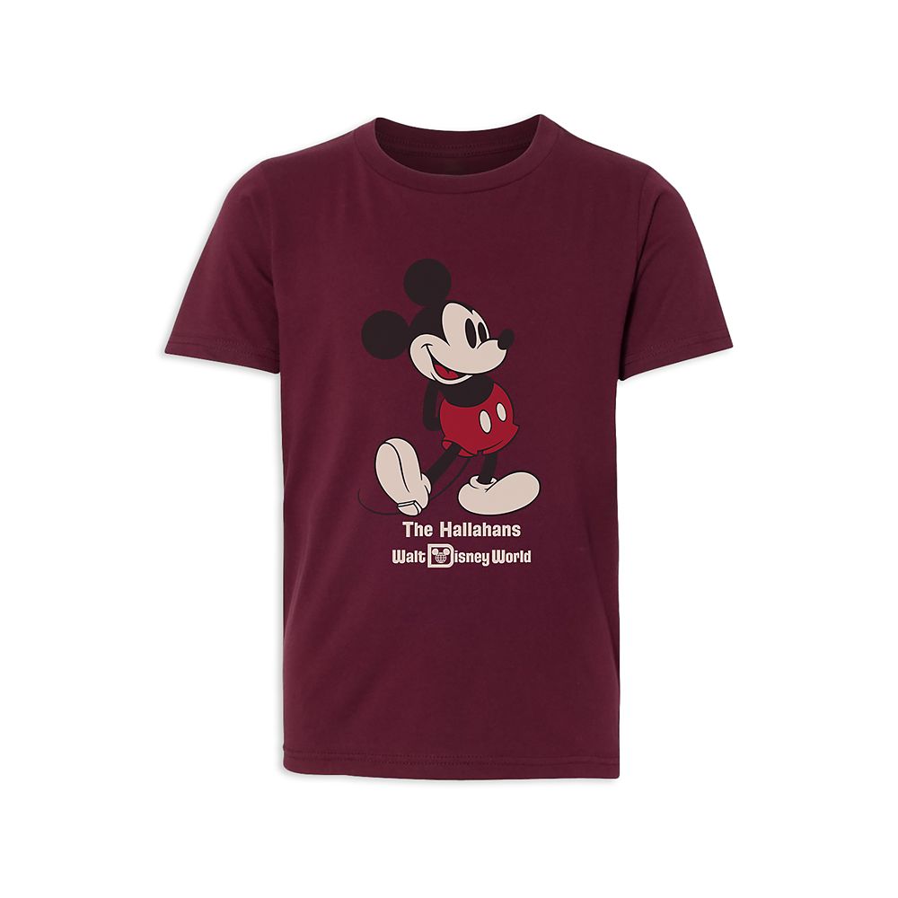 Kids' Walt Disney World Standing Mickey Mouse T-Shirt - Customized