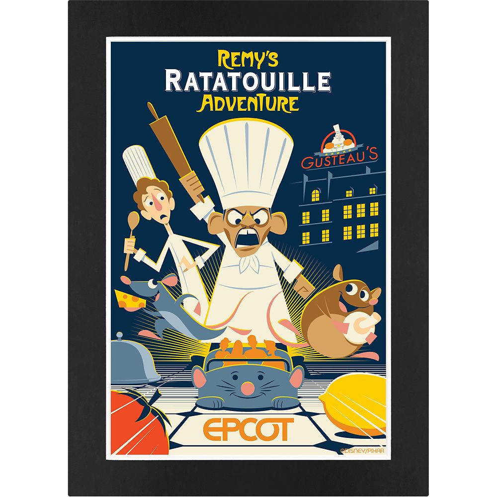 EPCOT Remy's Ratatouille Adventure Matted Print | Disney Store