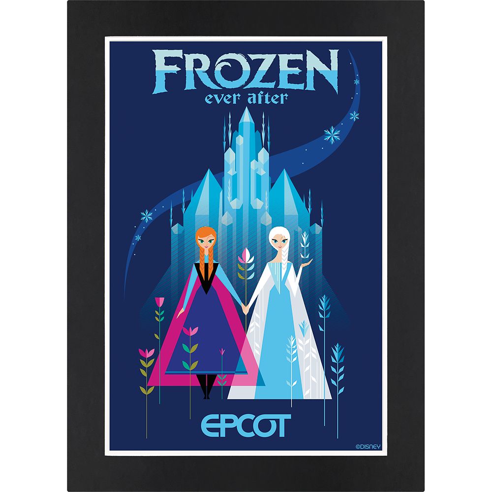 EPCOT Frozen Ever After Matted Print Official shopDisney