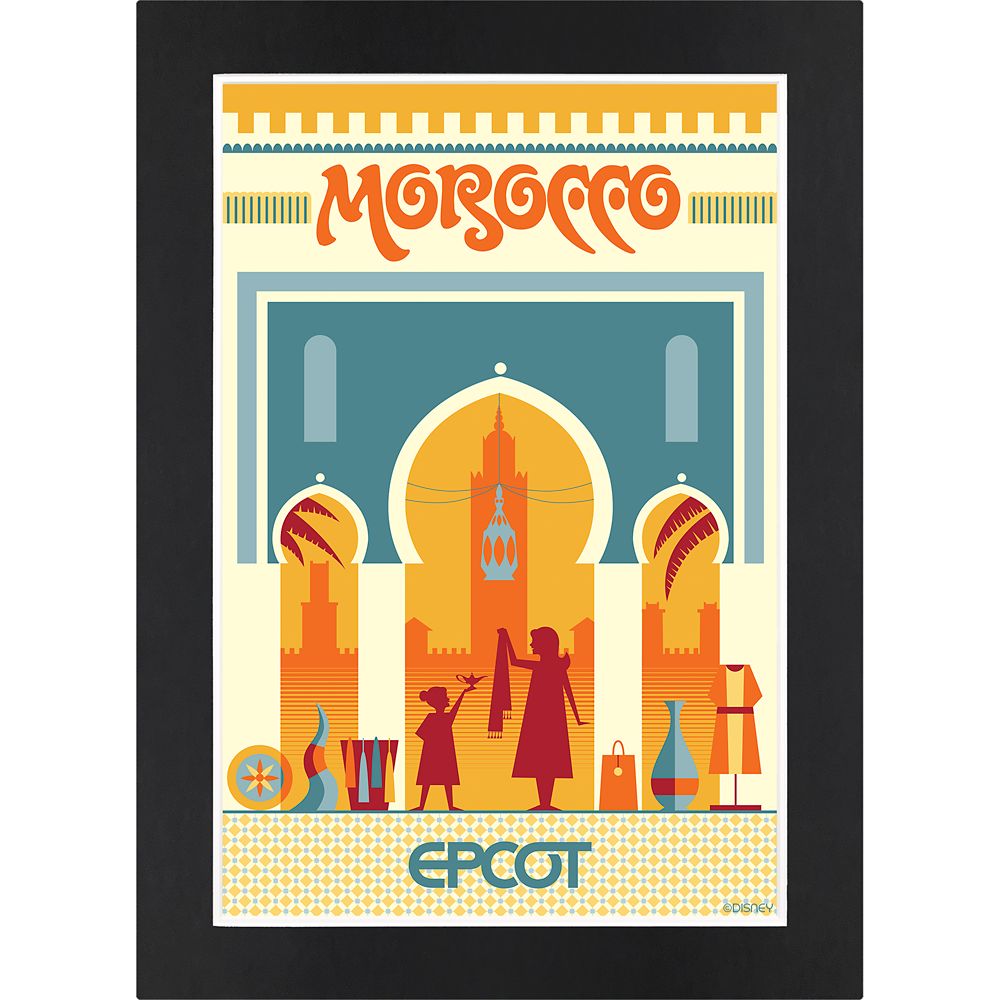 EPCOT Morocco Pavilion Matted Print Official shopDisney