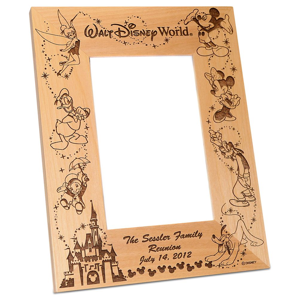Walt Disney World Cinderella Castle Photo Frame by Arribas - Personalizable