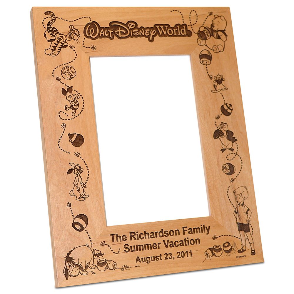 Walt Disney World Winnie the Pooh Photo Frame by Arribas - Personalizable
