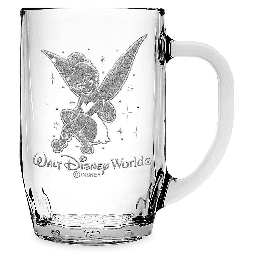 Tinker Bell Glass Mug by Arribas Large Personalized Official shopDisney