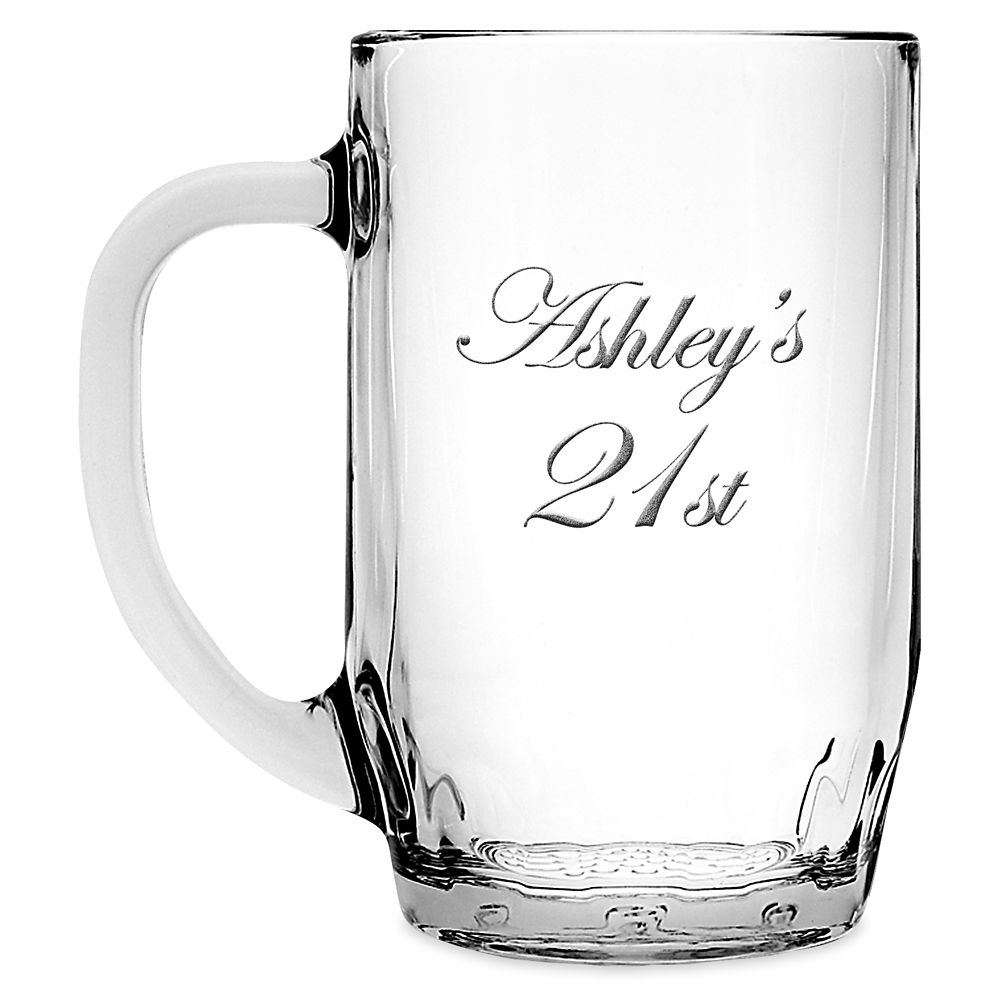 Grumpy Glass Mug by Arribas &ndash; Large &ndash; Personalized