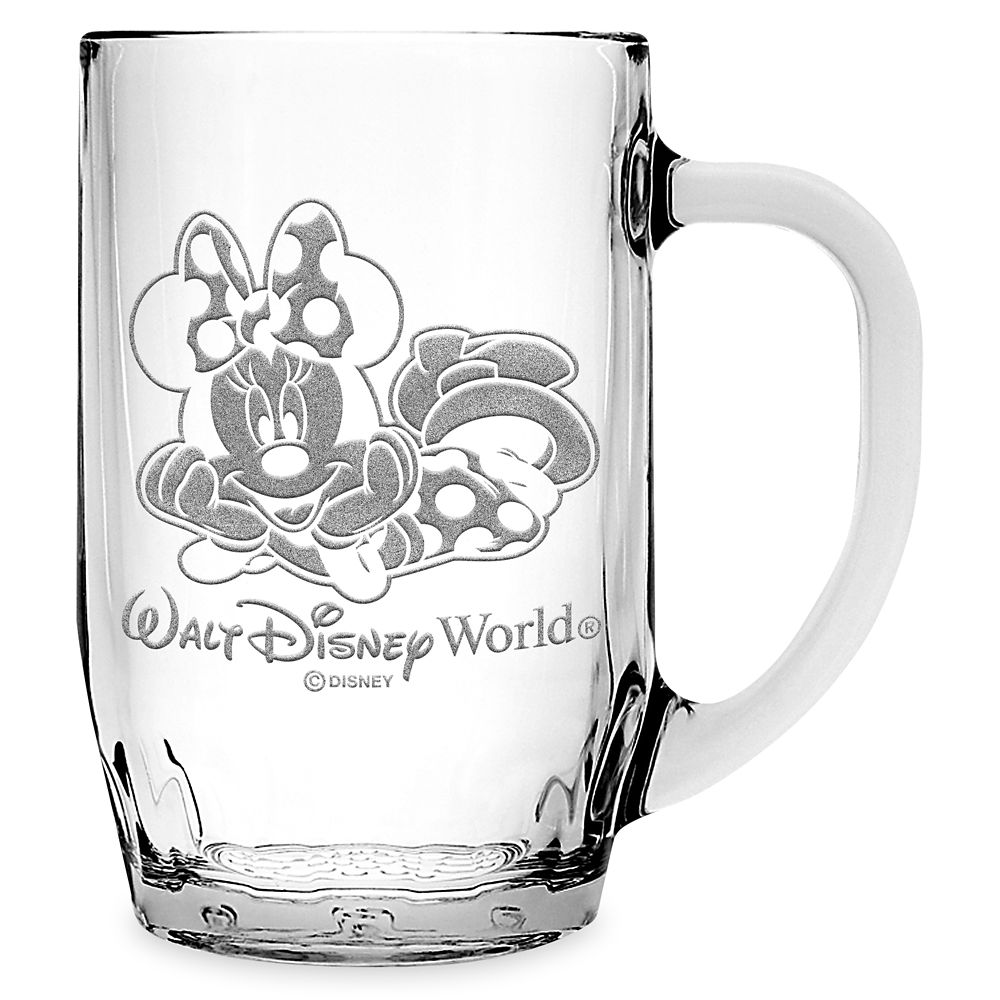 Minnie Mouse Glass Mug by Arribas Large Personalized Official shopDisney