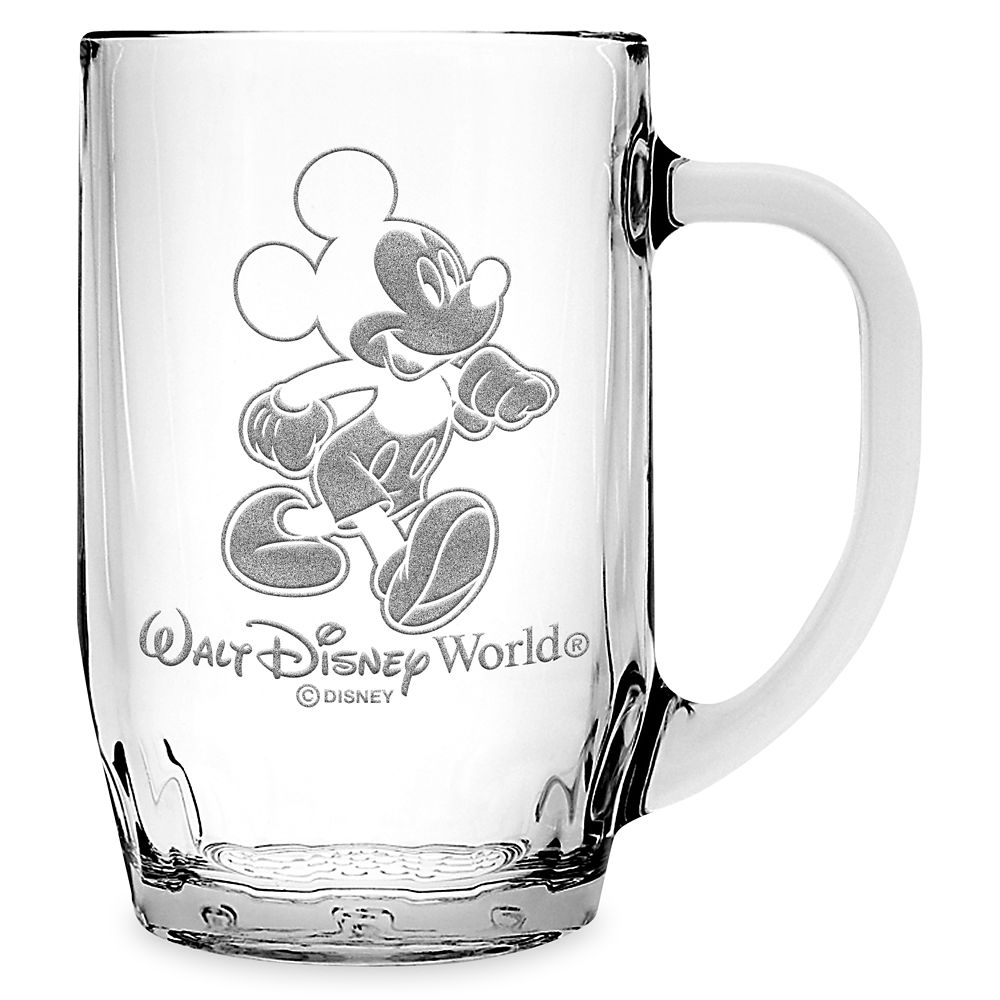 Mickey Mouse Glass Mug by Arribas Large Personalized Official shopDisney