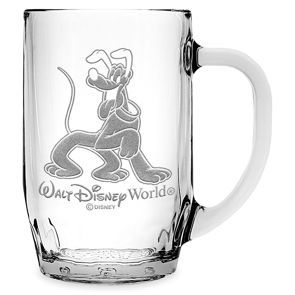 Pluto Glass Mug by Arribas Large Personalized Official shopDisney