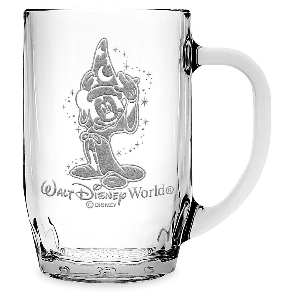 Sorcerer Mickey Mouse Glass Mug by Arribas Large Personalized Official shopDisney