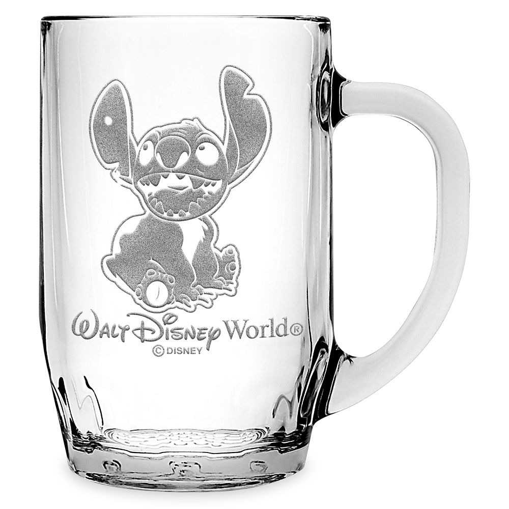 Stitch Glass Mug by Arribas Large Personalized Official shopDisney