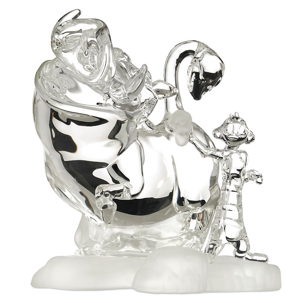 Timon and Pumbaa Glass Figure by Arribas Brothers &ndash; The Lion King