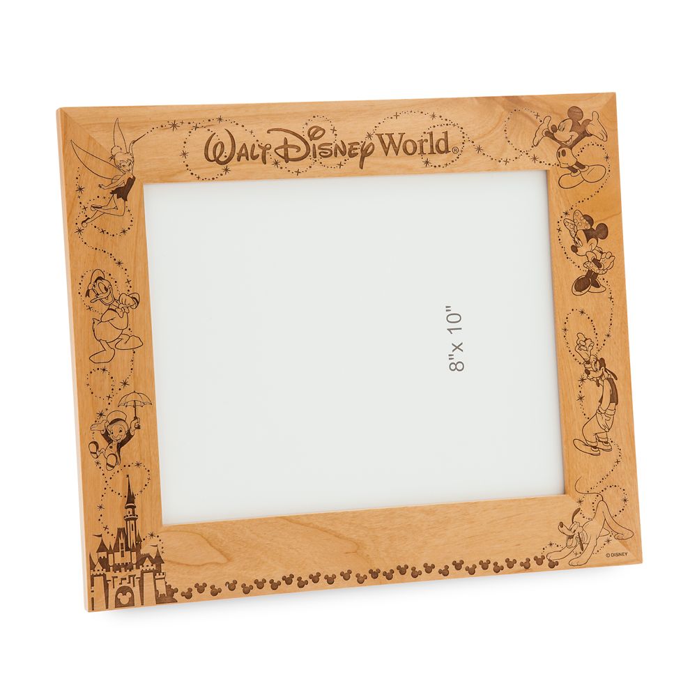 Walt Disney World Wood Frame by Arribas &ndash; 8'' x 10'' &ndash; Personalized
