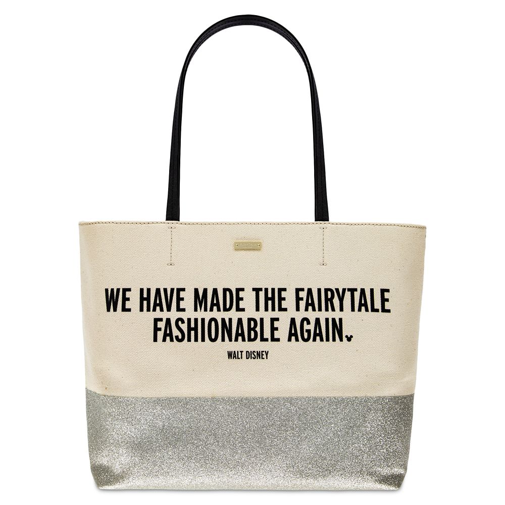 We Have Made the Fairytale Fashionable Again Canvas Glitter Tote by kate spade new york Disney Store