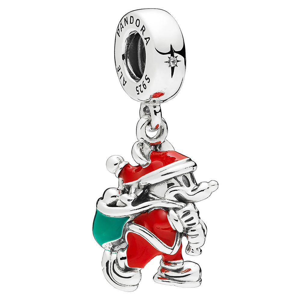 Santa Mickey Mouse Dangle Charm by Pandora Jewelry Disney Store