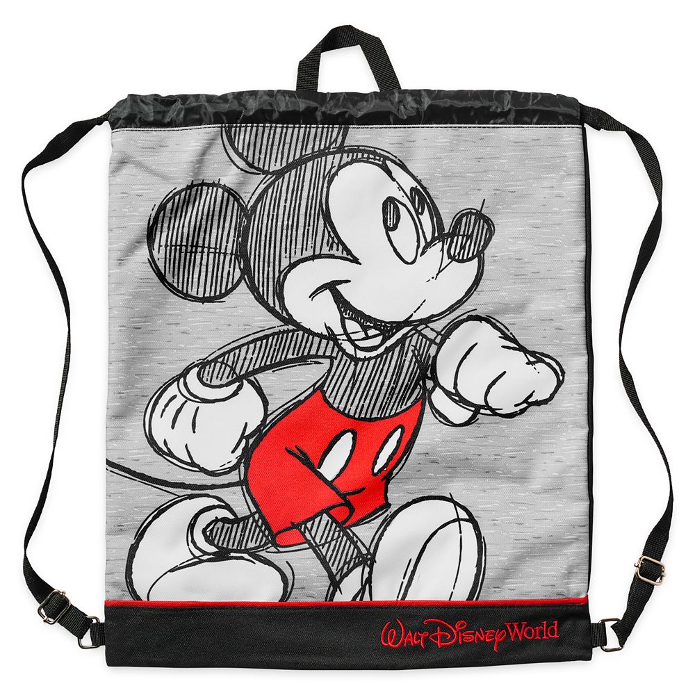 Mickey Mouse Sketch Cinch Sack Walt Disney World Disney Store