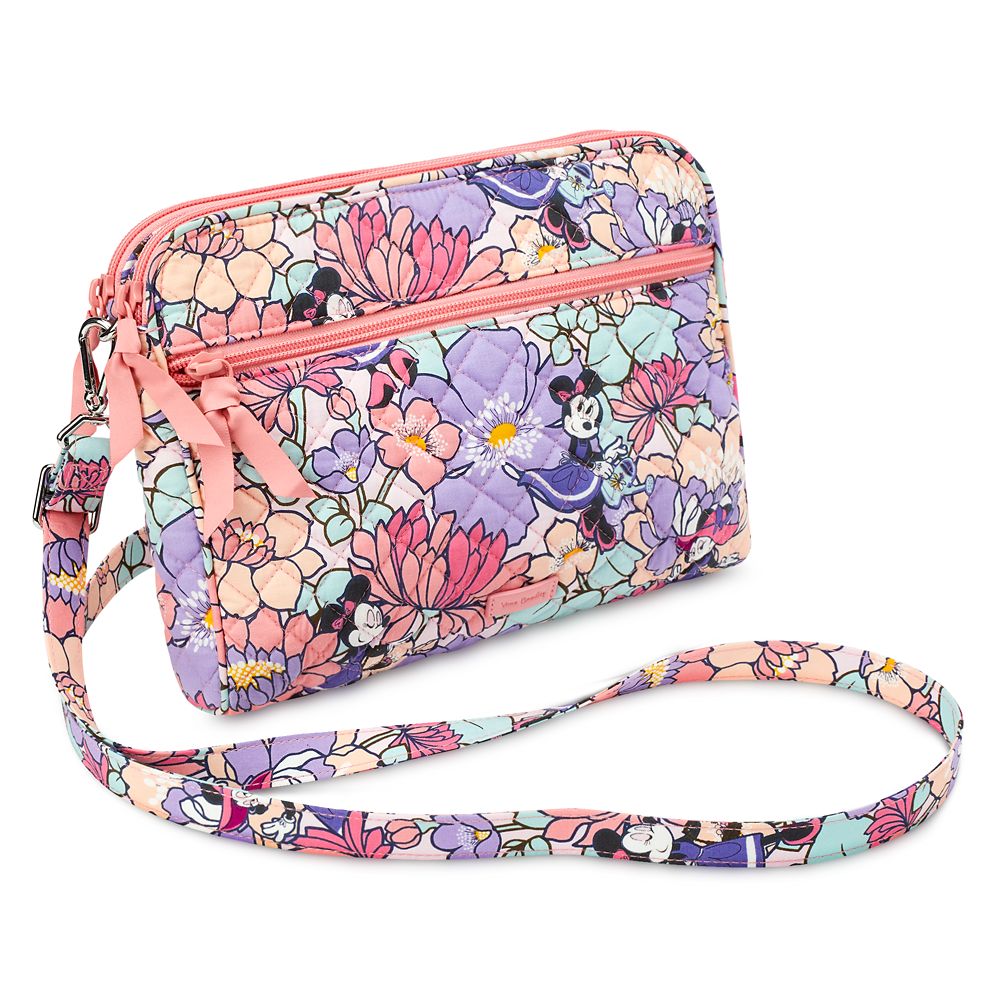 Disney Triple Zip Hipster Crossbody Bag Vera Bradley Minnie's Garden Party deals #2