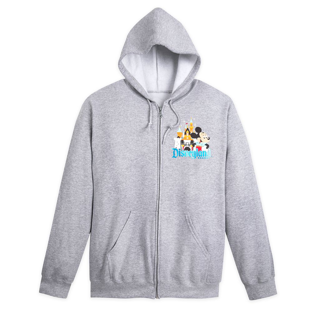 Mickey Mouse and Friends Zip Up Hoodie for Adults Disneyland Disney Store