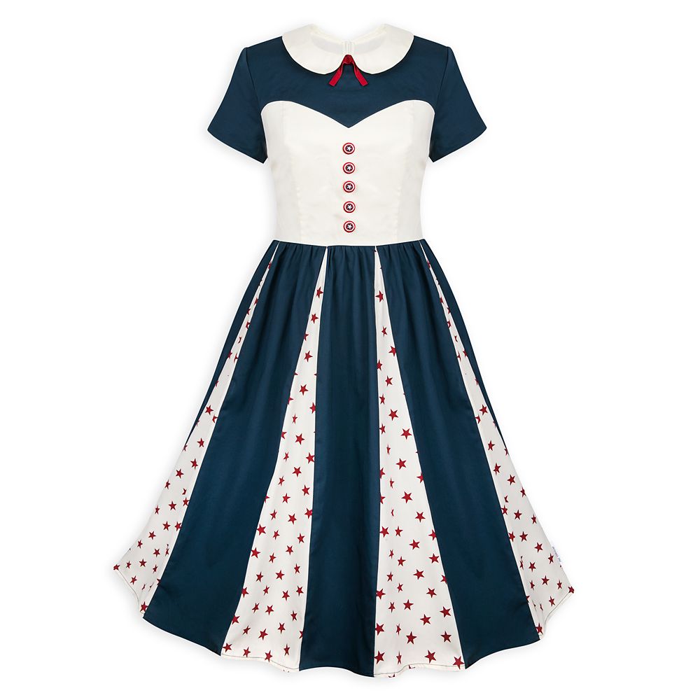 Disney Marvel Captain America Dress Shop buy Dress By Her Universe Large