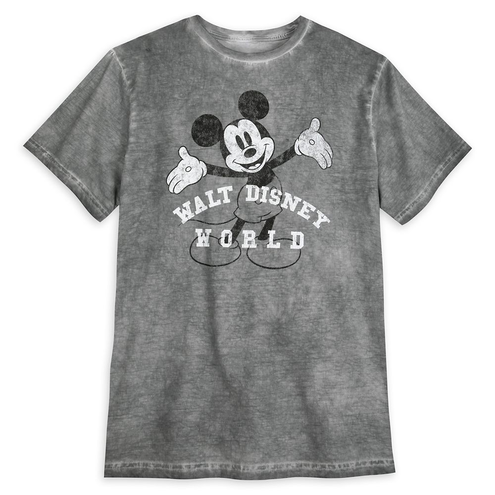 Mickey Mouse Vintage Wash T Shirt for Adults Walt Disney World Disney Store