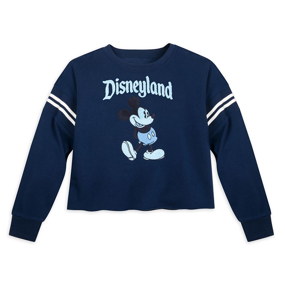 Mickey Mouse Cropped Pullover for Women Disneyland Blue Disney Store