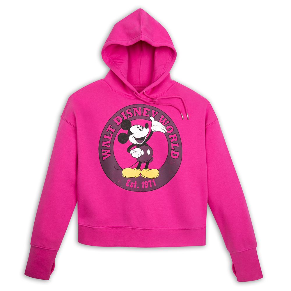 Mickey Mouse Pullover Hoodie for Women Walt Disney World Pink Disney Store