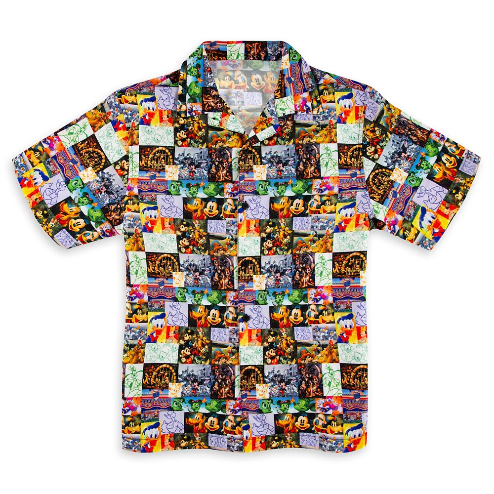 Mickey Mouse and Friends Button Up Shirt for Men Disney Store