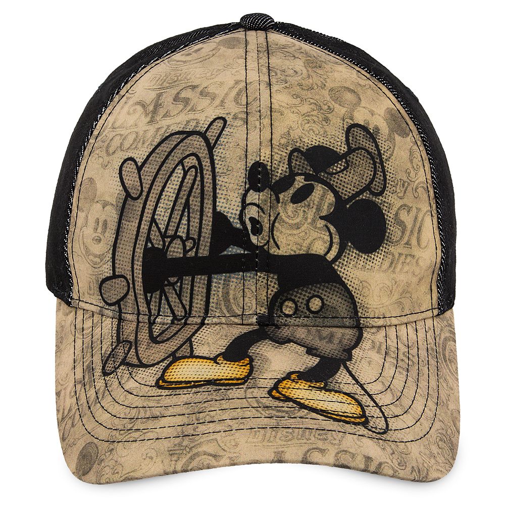 Mickey retailer Mouse Steamboat Willie Cap NWT B26