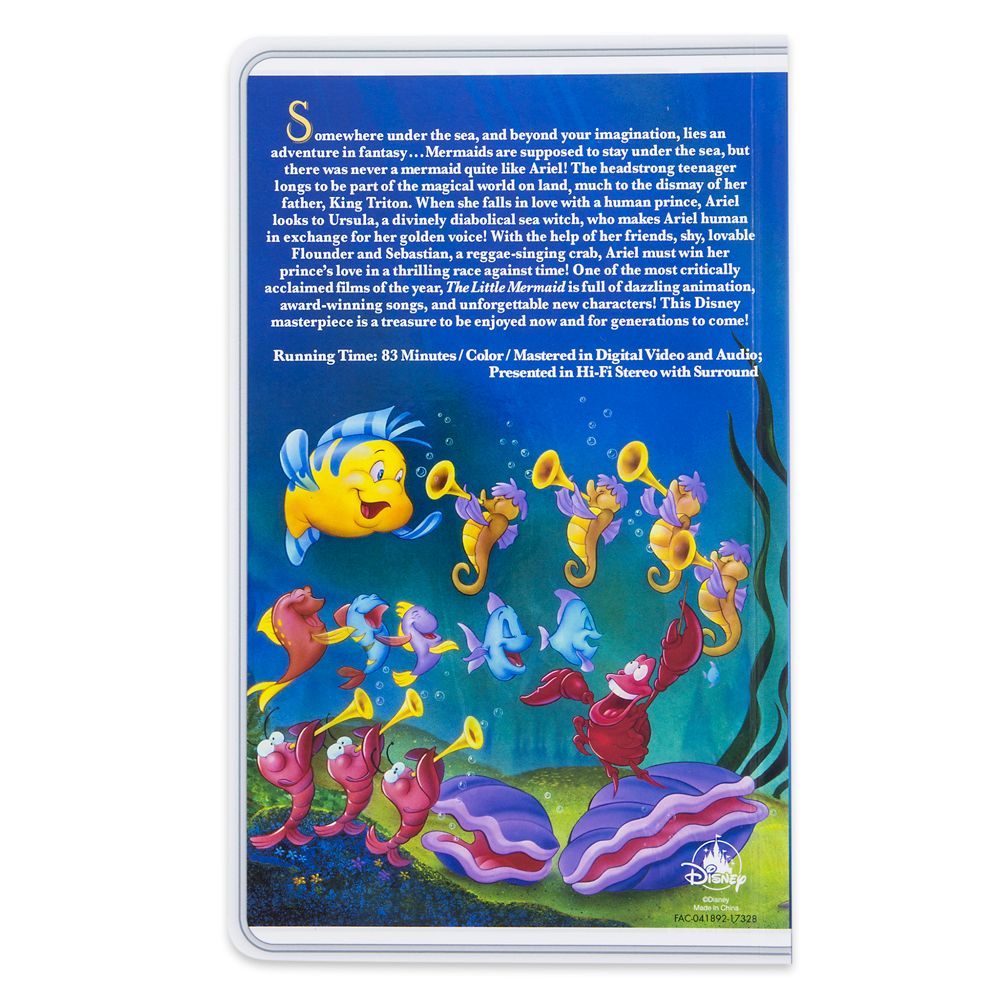 The Little Mermaid &lsquo;&lsquo;VHS Case&rsquo;&rsquo; Journal | Disney Store