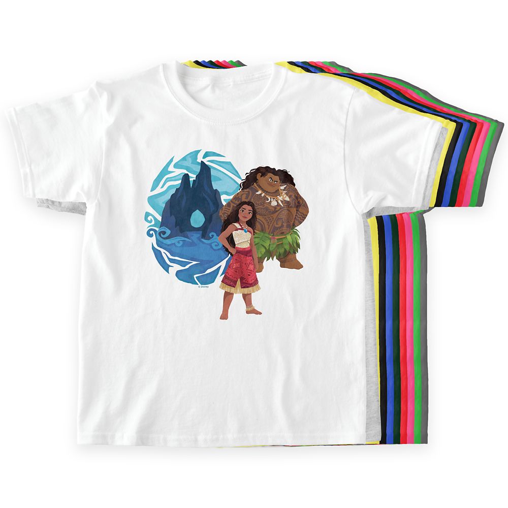 Moana & Maui Adventures in Oceania T-Shirt for Kids – Moana – Customizable