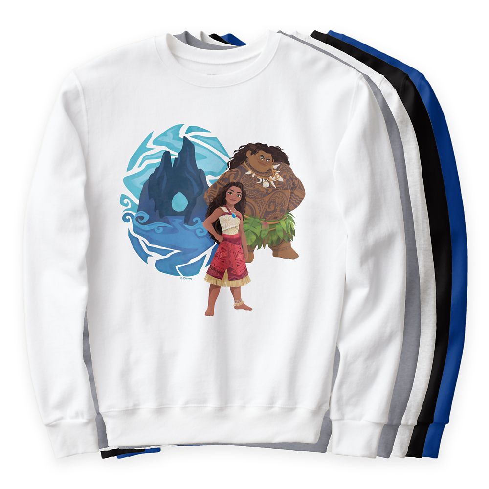 Moana & Maui Adventures in Oceania Sweatshirt for Adults – Moana – Customizable