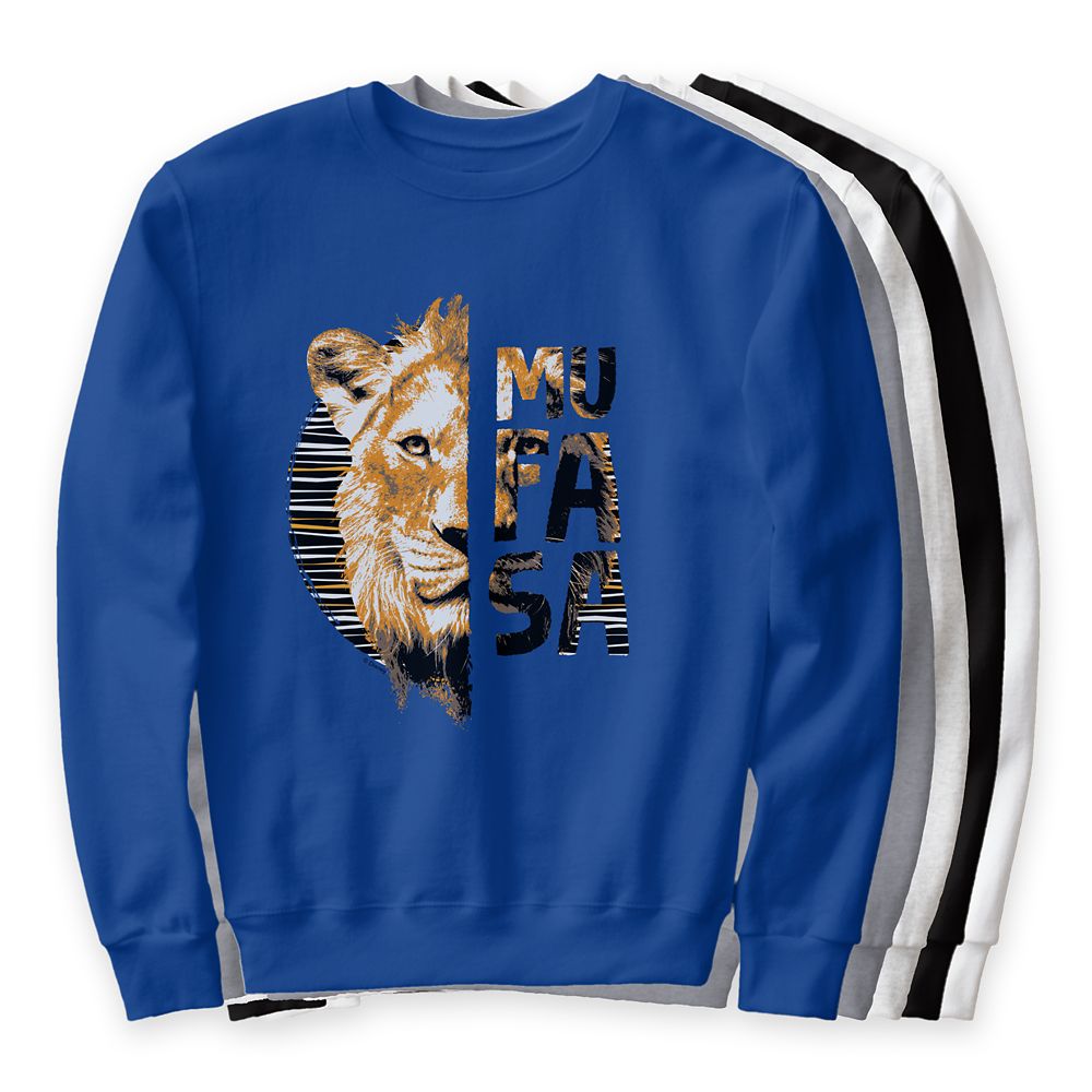 Mufasa Typography Sweatshirt for Adults  Mufasa: The Lion King  Customizable Official shopDisney