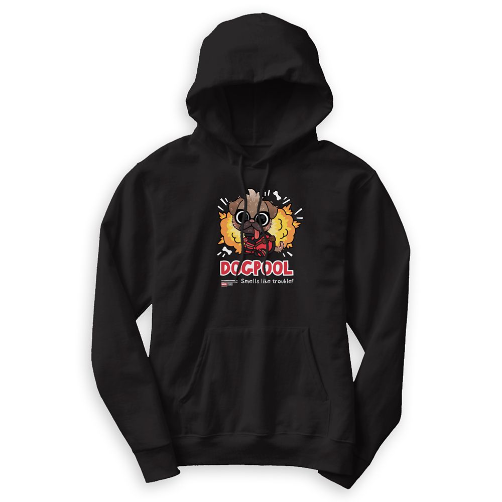 Dogpool Smells Like Trouble Pullover Hoodie for Adults  Deadpool & Wolverine  Customizable Official shopDisney
